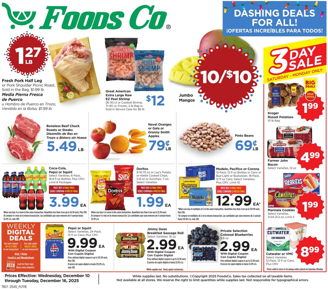 Weekly ad Foods Co 12/10/2025 - 12/16/2025