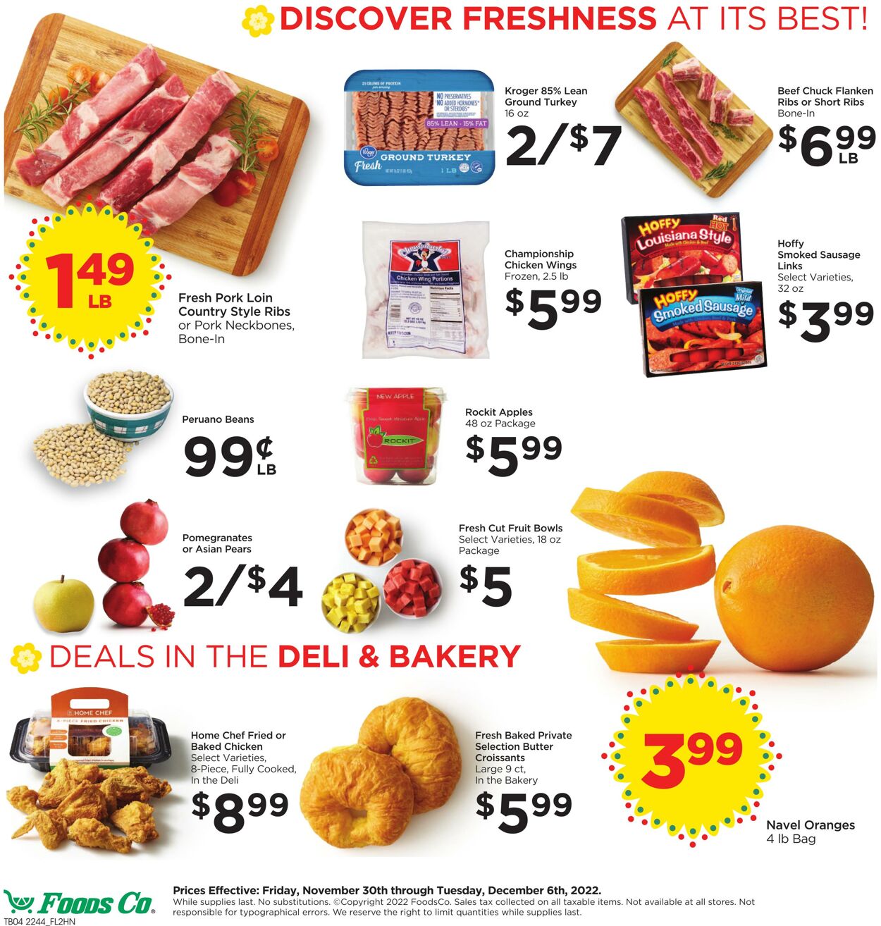 Weekly ad Foods Co 11/30/2022 - 12/06/2022