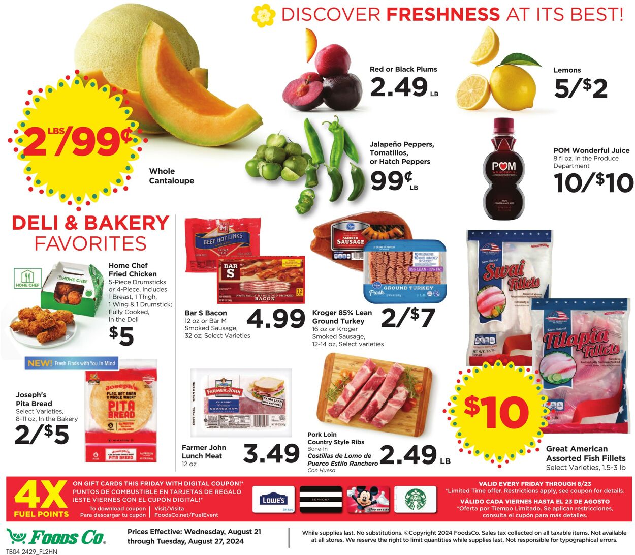 Weekly ad Foods Co 08/21/2024 - 08/27/2024