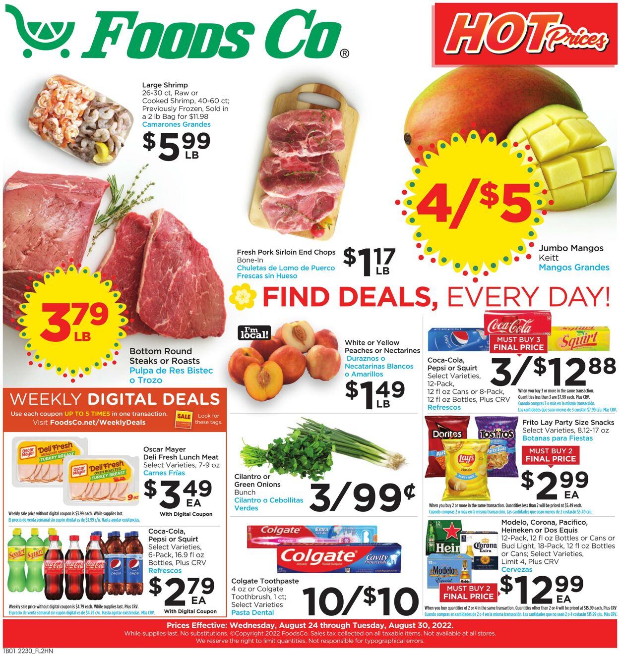 Weekly ad Foods Co 08/24/2022 - 08/30/2022
