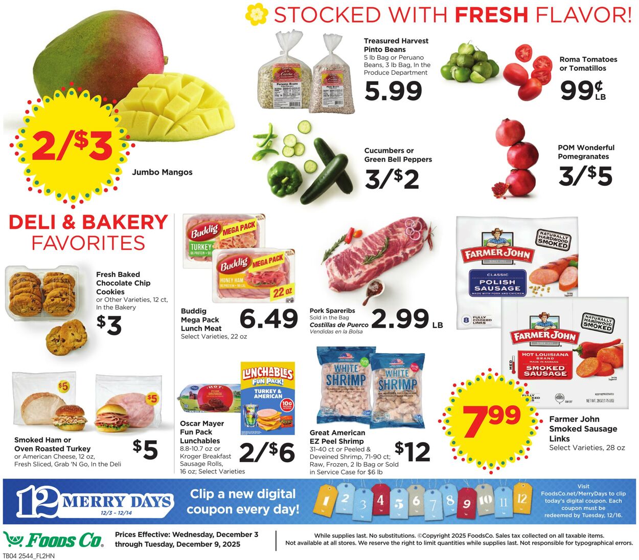 Weekly ad Foods Co 12/03/2025 - 12/09/2025