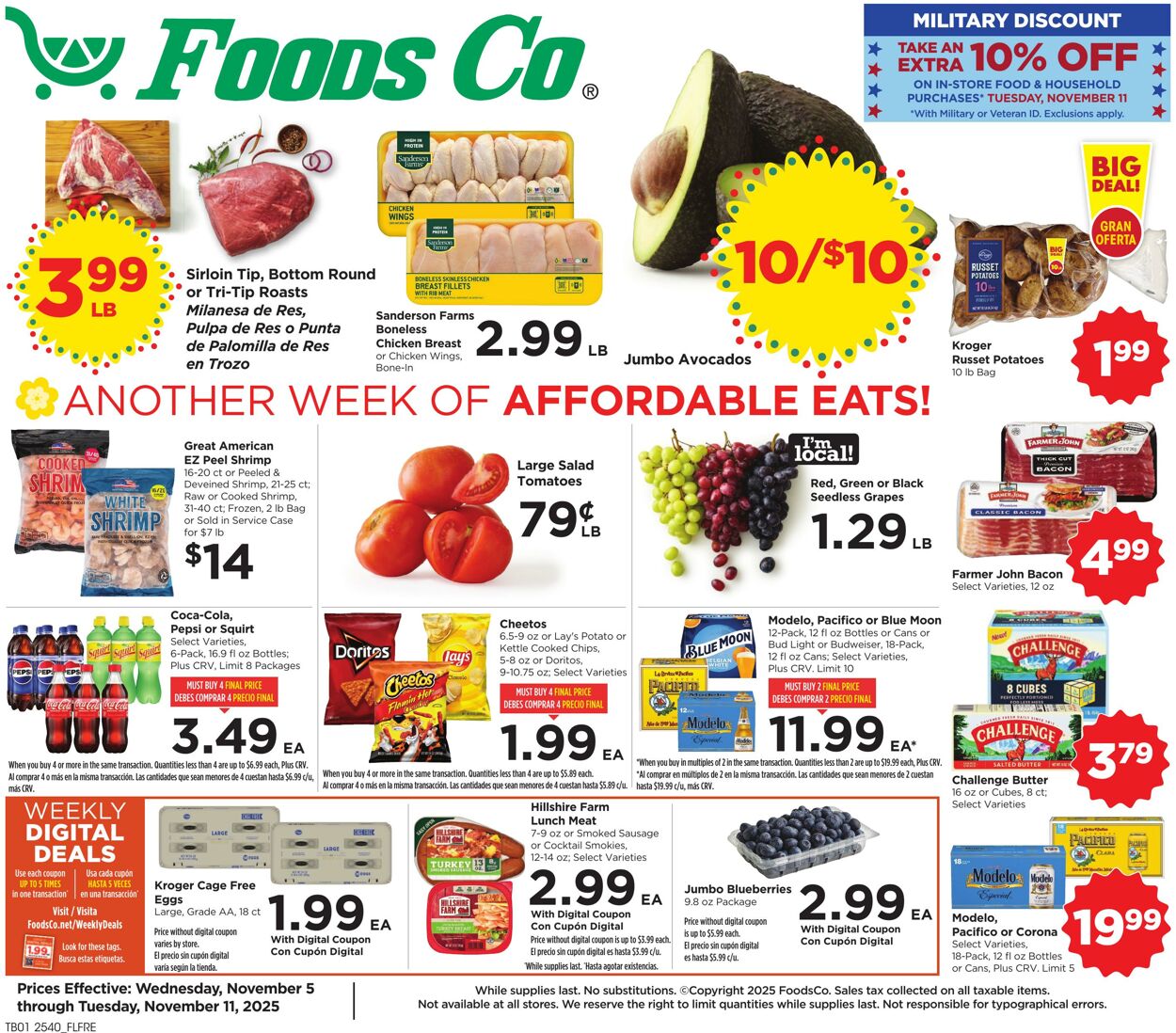 Weekly ad Foods Co 11/05/2025 - 11/11/2025