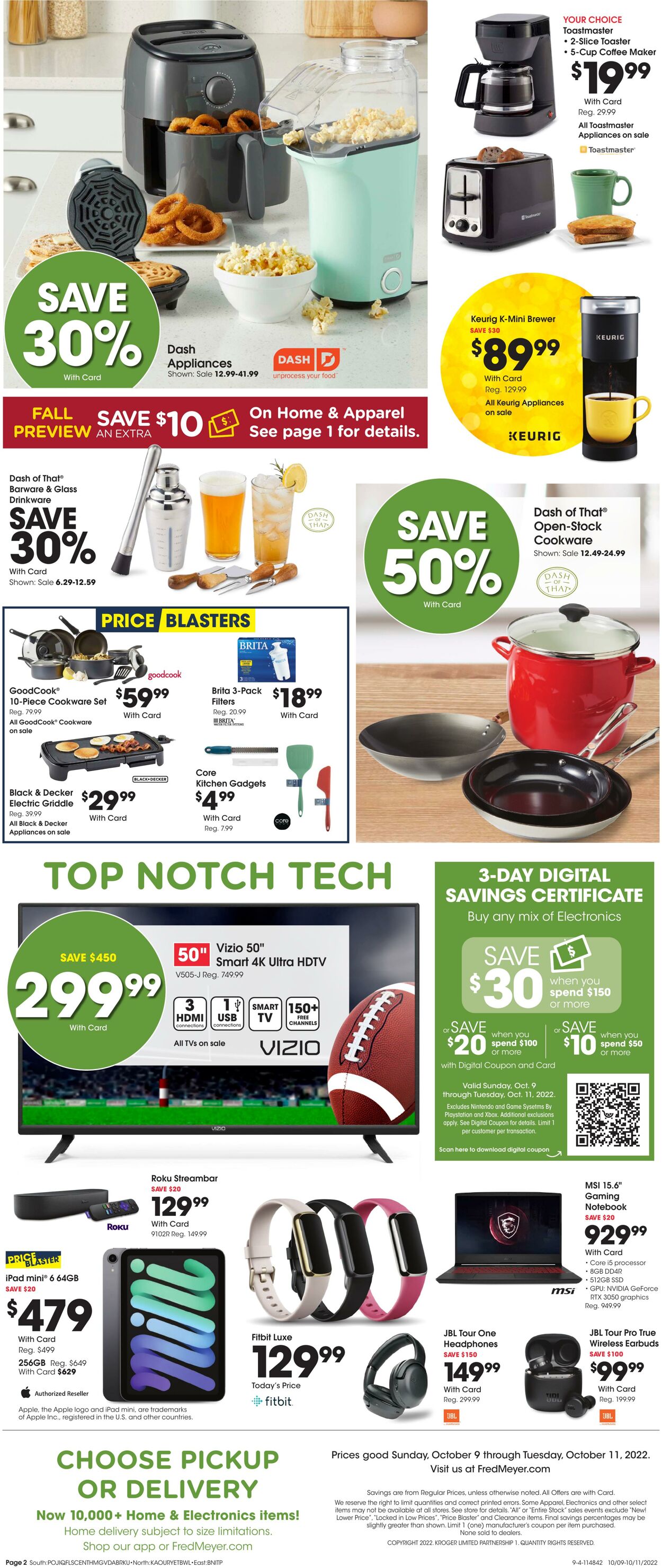 Weekly ad Fred Meyer 10/09/2022 - 10/11/2022