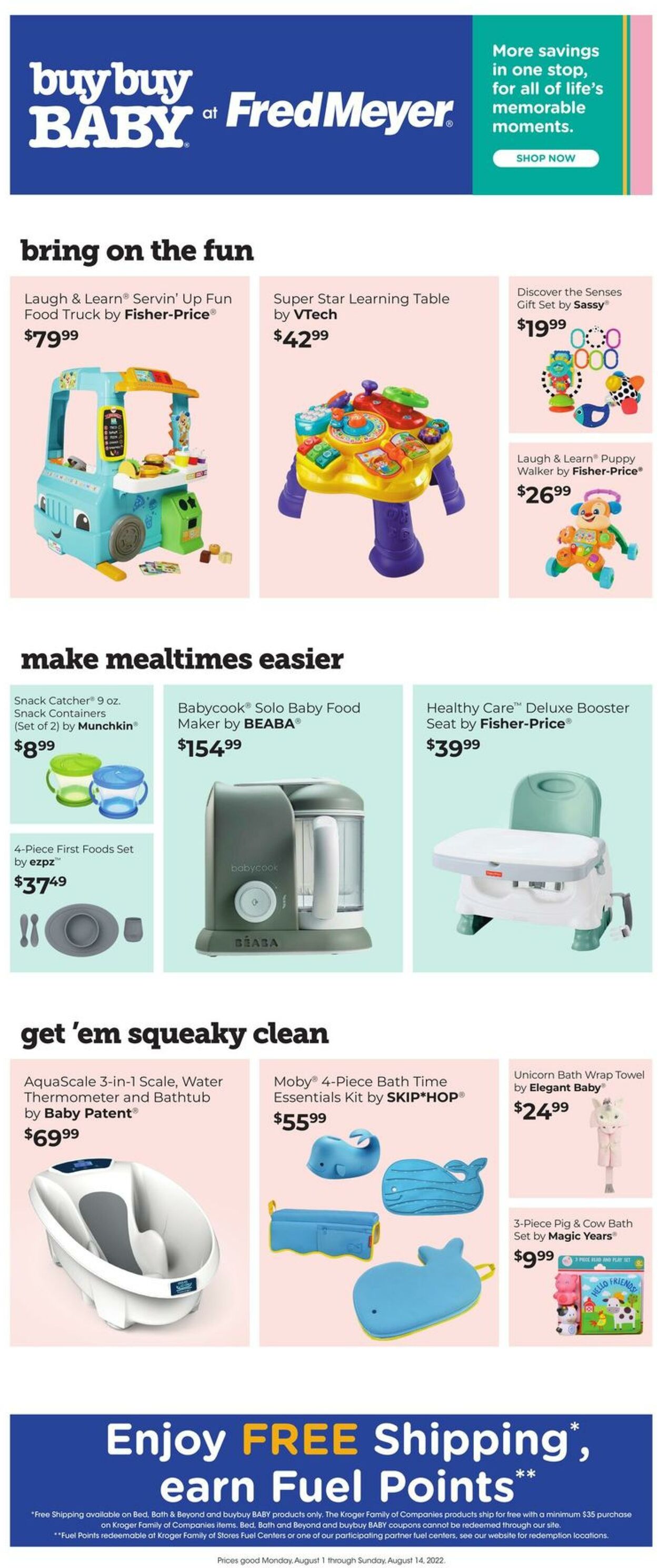 Weekly ad Fred Meyer 08/01/2022 - 08/14/2022