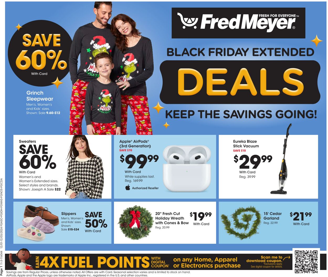 Weekly ad Fred Meyer 12/01/2024 - 12/03/2024