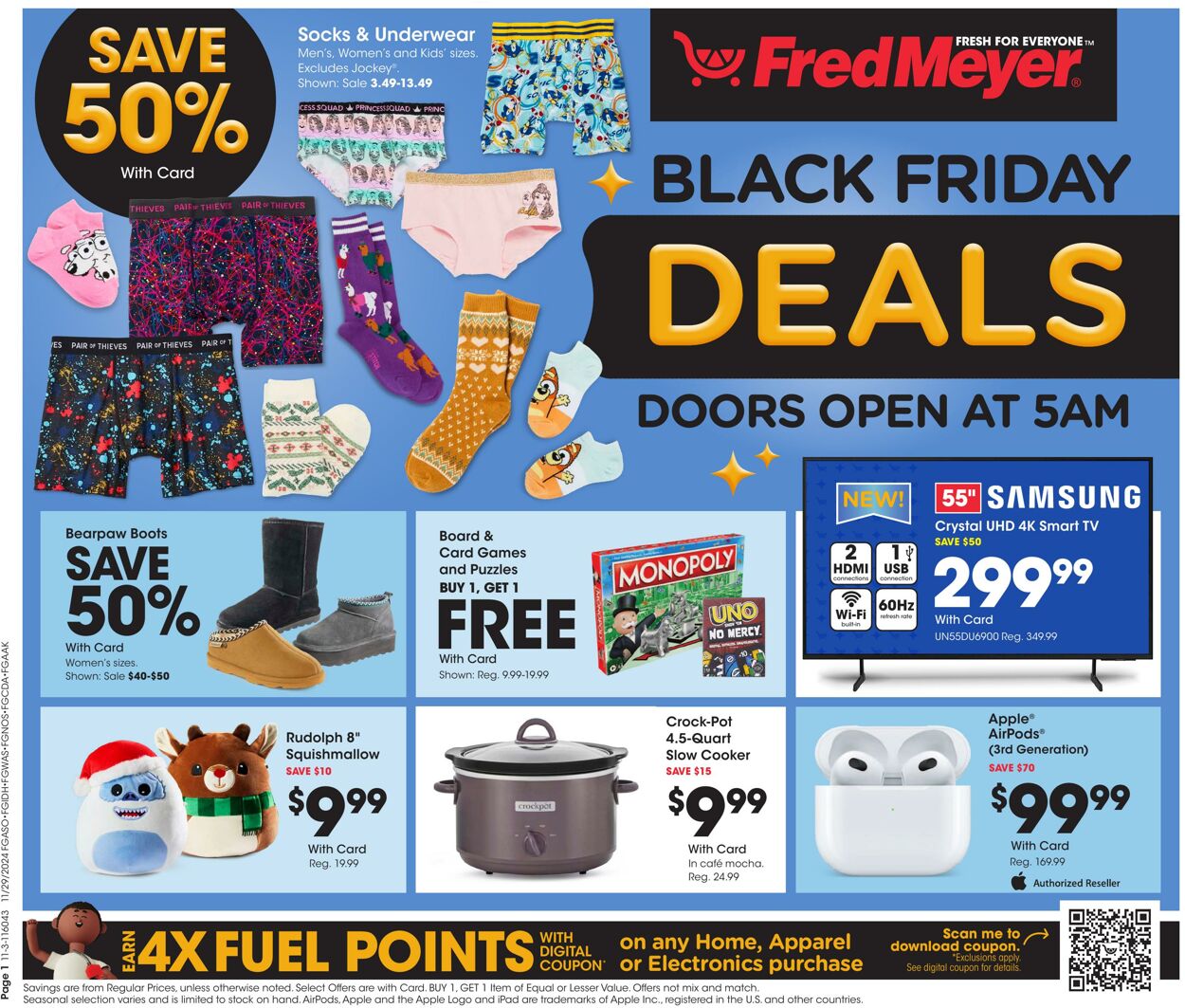 Weekly ad Fred Meyer 11/29/2024 - 11/29/2024