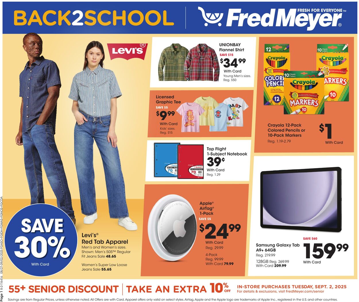 Weekly ad Fred Meyer 08/27/2025 - 09/02/2025