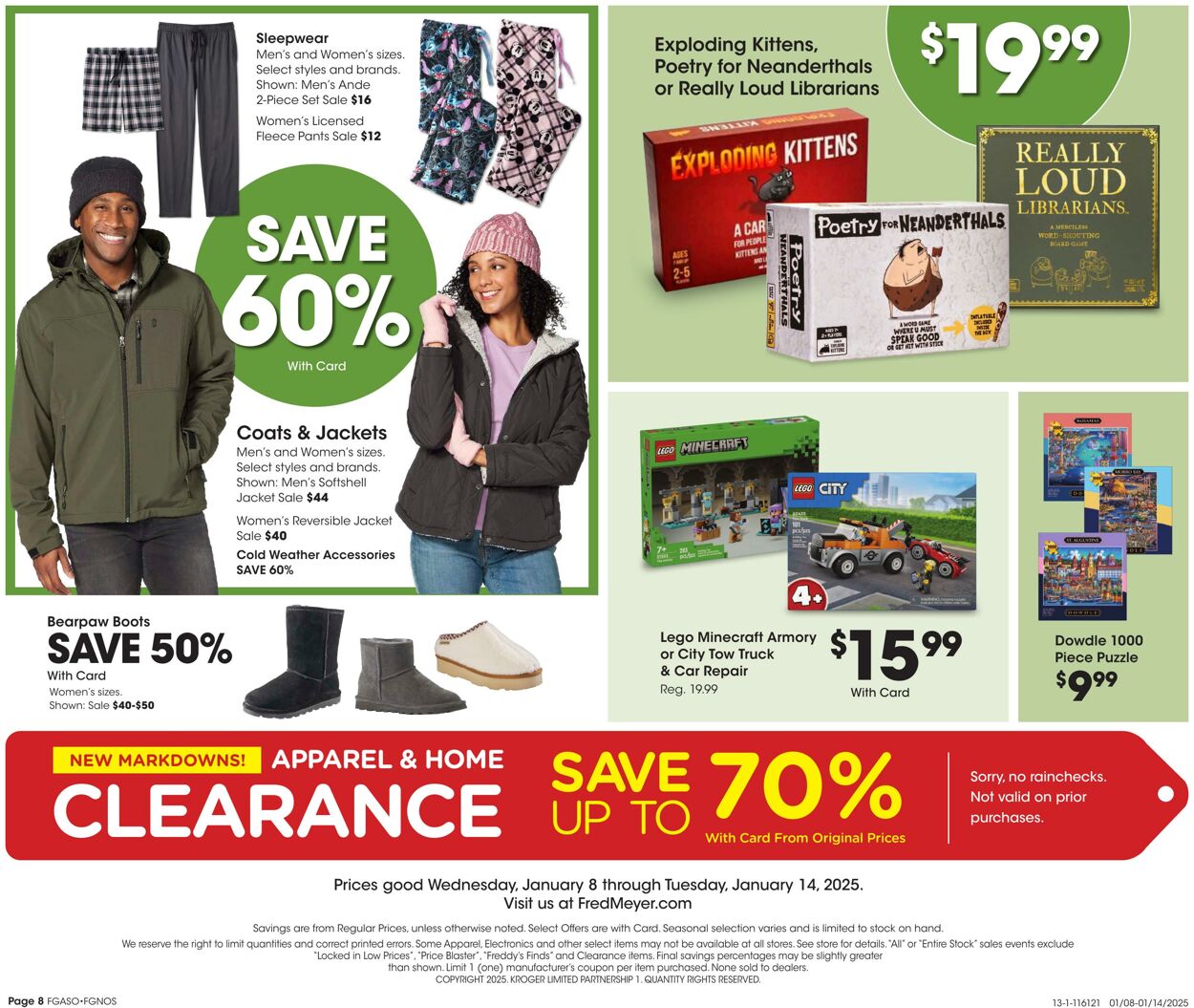 Weekly ad Fred Meyer 01/08/2025 - 01/14/2025