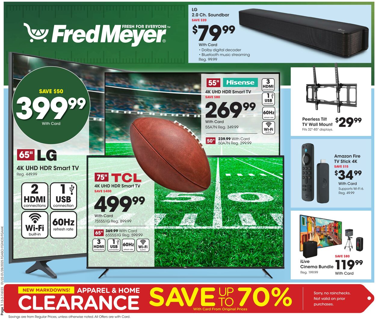 Fred Meyer Promotional weekly ads