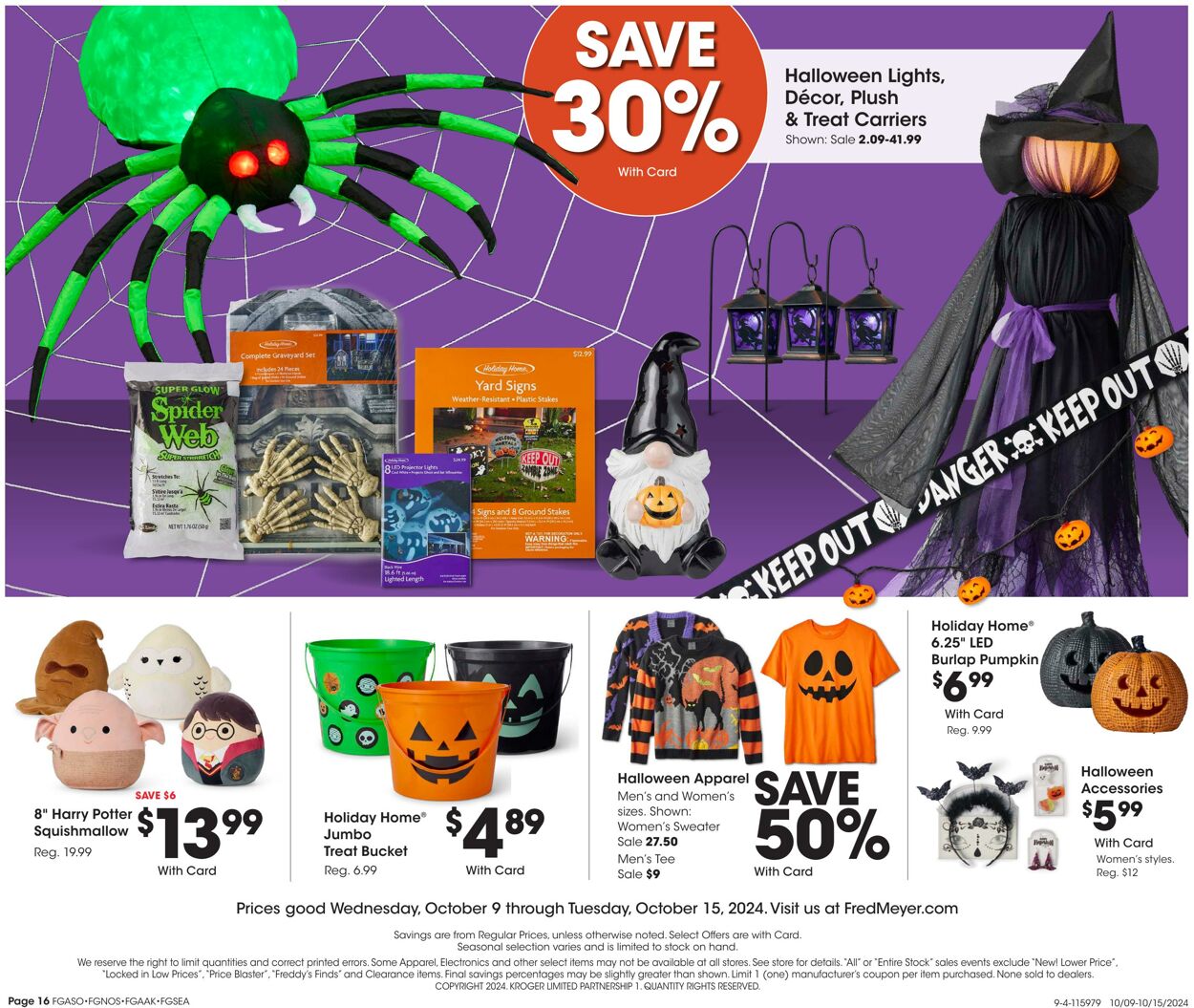 Weekly ad Fred Meyer 10/09/2024 - 10/15/2024