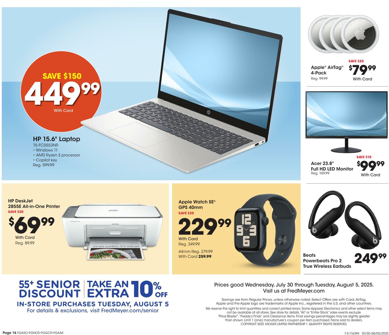 Weekly ad Fred Meyer 07/30/2025 - 08/05/2025