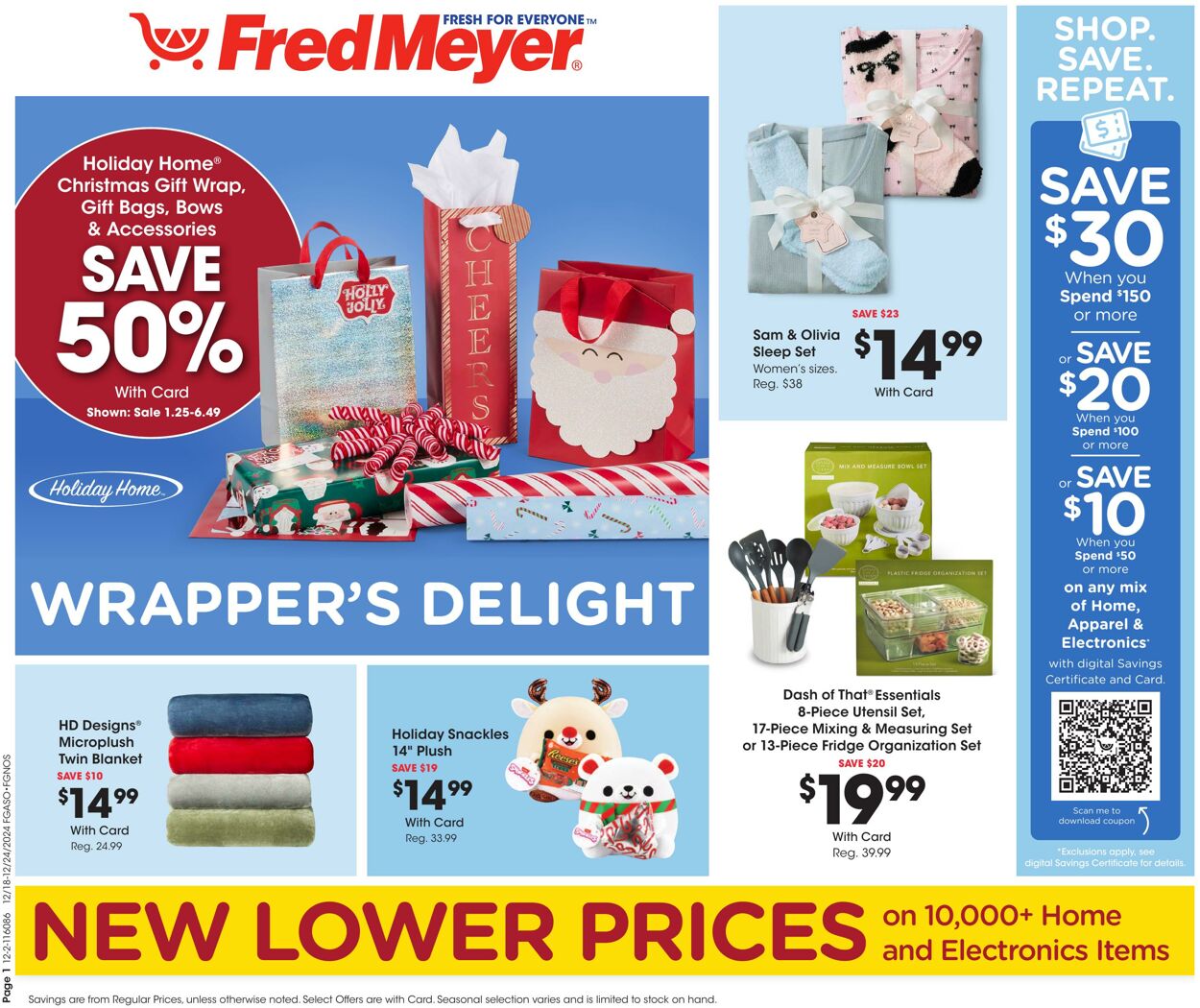 Weekly ad Fred Meyer 12/18/2024 - 12/24/2024