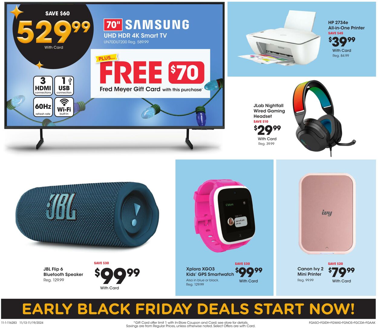 Weekly ad Fred Meyer 11/13/2024 - 11/19/2024