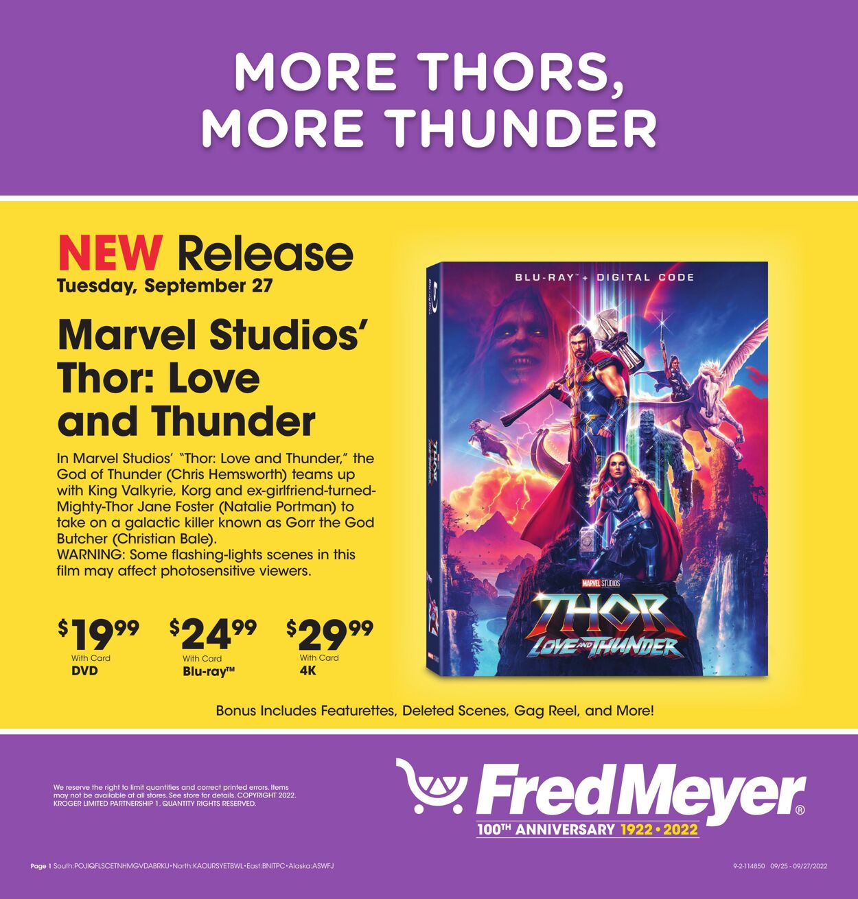 Weekly ad Fred Meyer 09/27/2022 - 09/27/2022