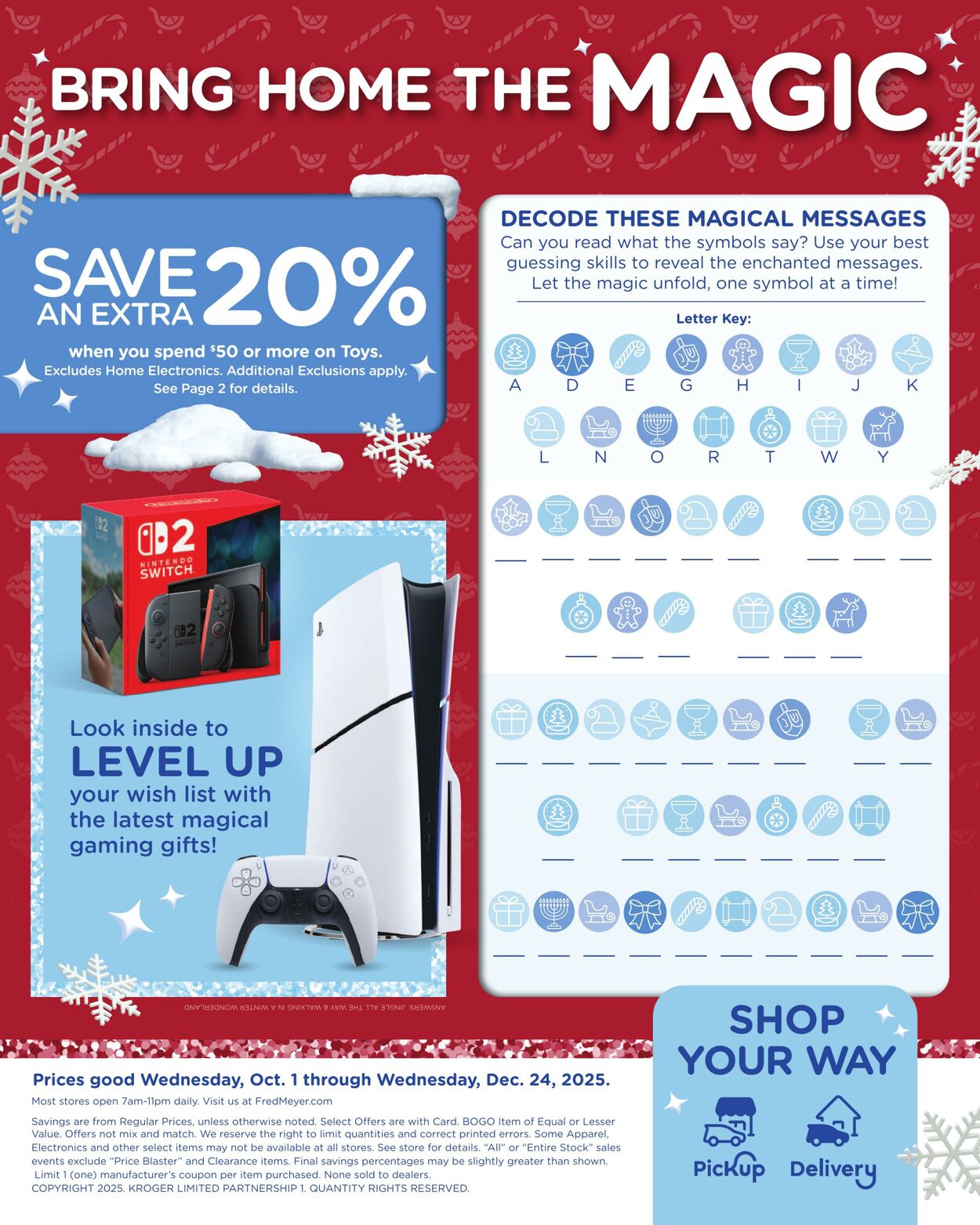 Weekly ad Fred Meyer 10/01/2025 - 12/24/2025