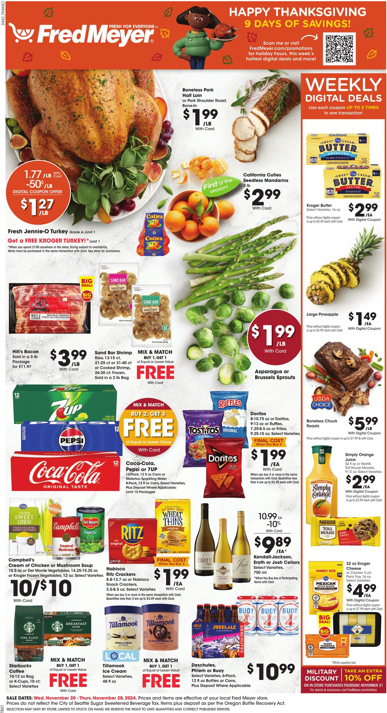 Weekly ad Fred Meyer 11/20/2024 - 11/28/2024