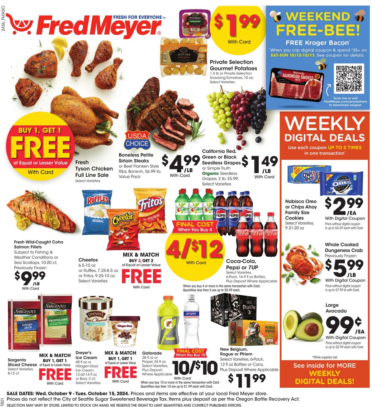 Weekly ad Fred Meyer 10/09/2024 - 10/15/2024