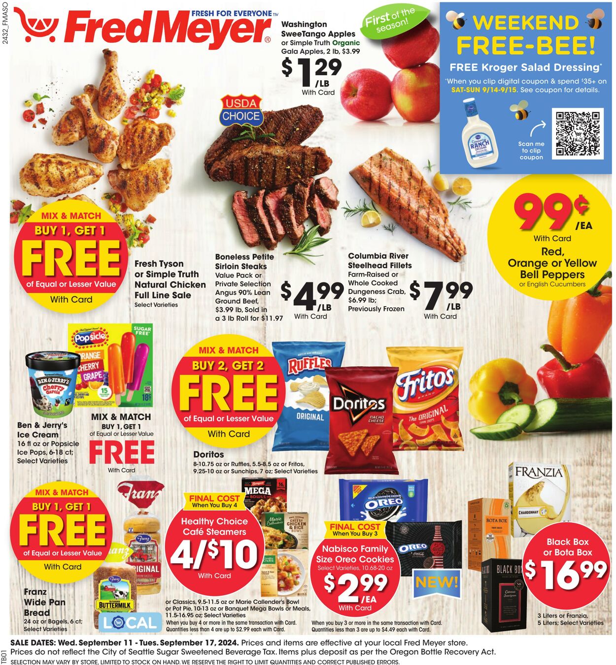 Weekly ad Fred Meyer 09/11/2024 - 09/17/2024