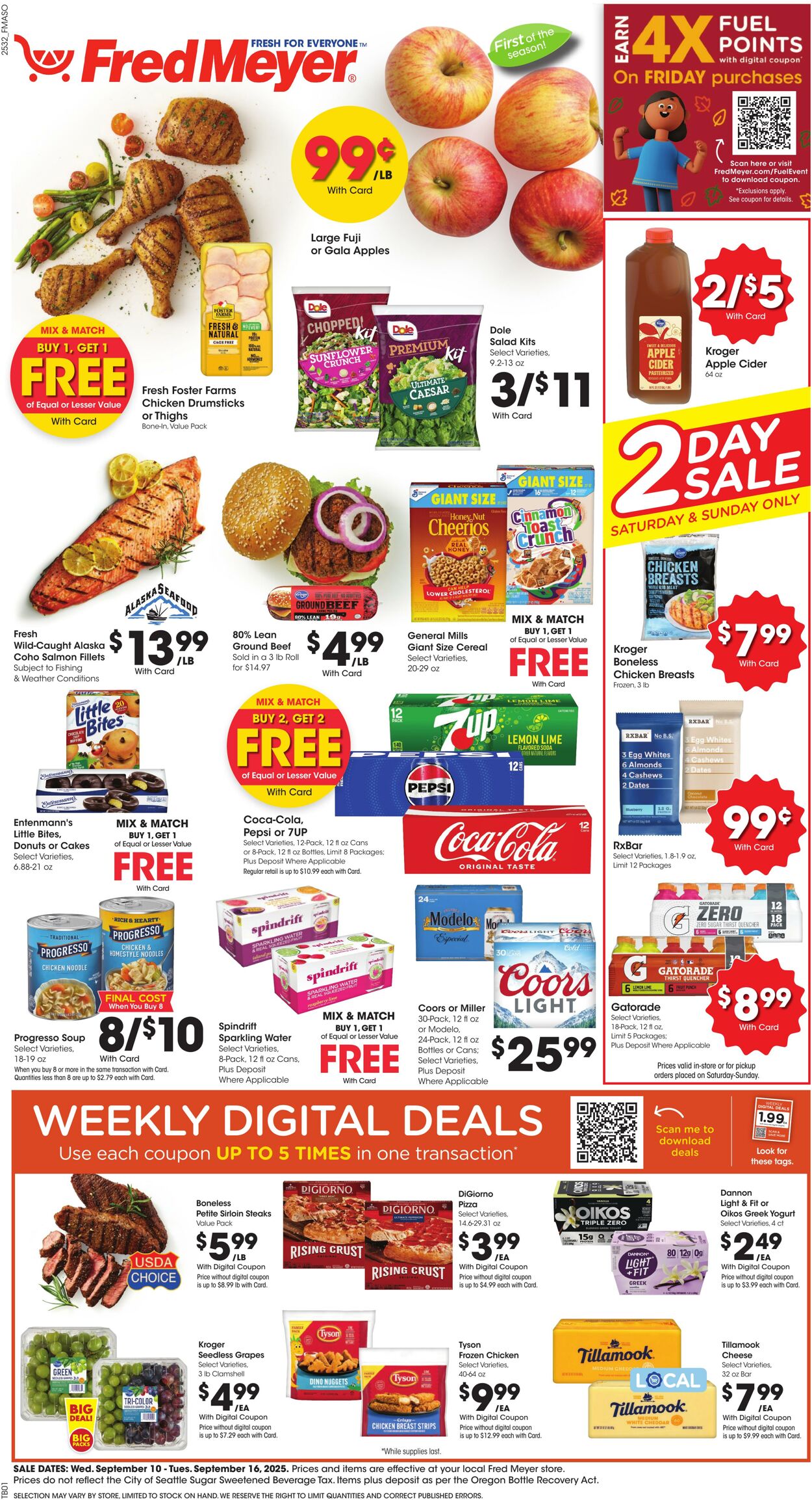 Weekly ad Fred Meyer 09/10/2025 - 09/16/2025