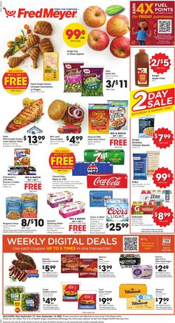 Weekly ad Fred Meyer 09/10/2025 - 09/16/2025