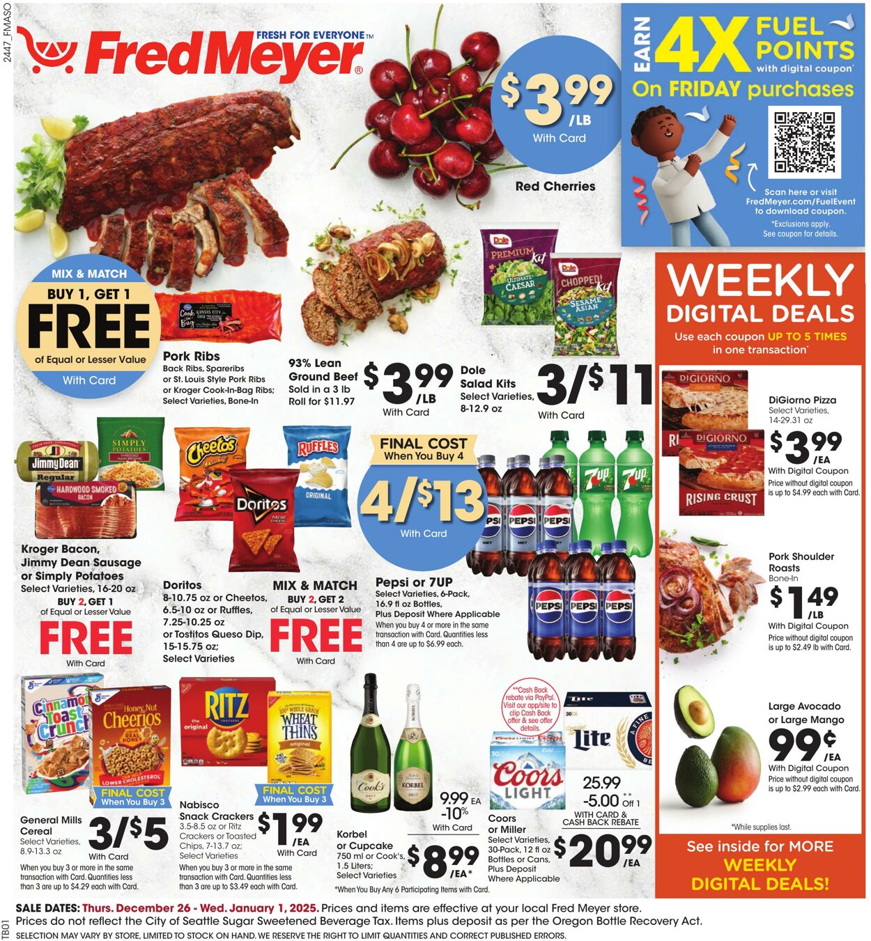 Weekly ad Fred Meyer 12/26/2024 - 01/01/2025