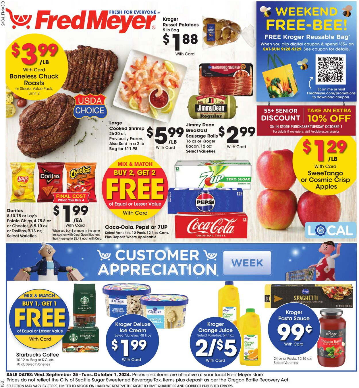 Weekly ad Fred Meyer 09/25/2024 - 10/01/2024