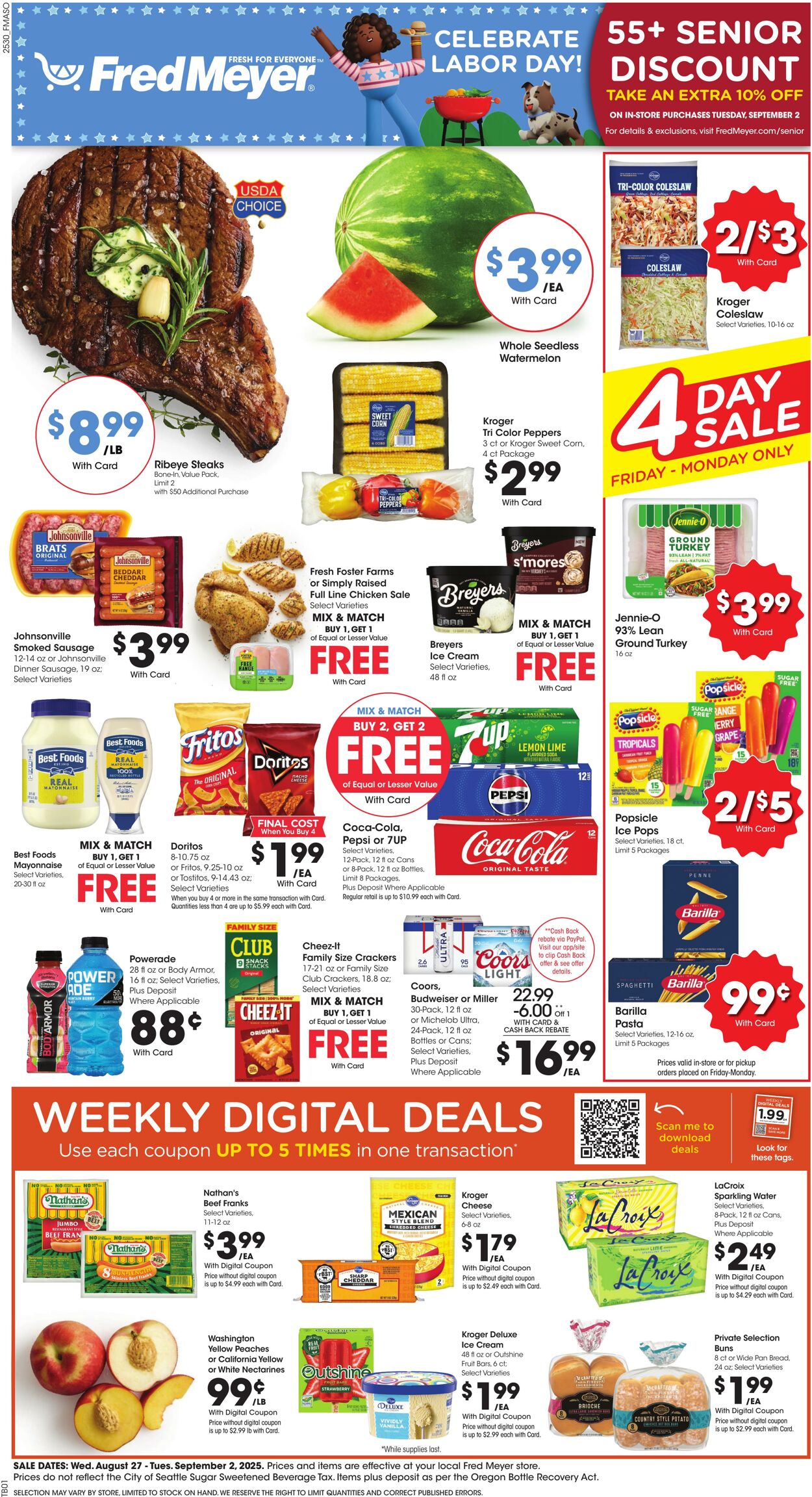 Weekly ad Fred Meyer 08/27/2025 - 09/02/2025