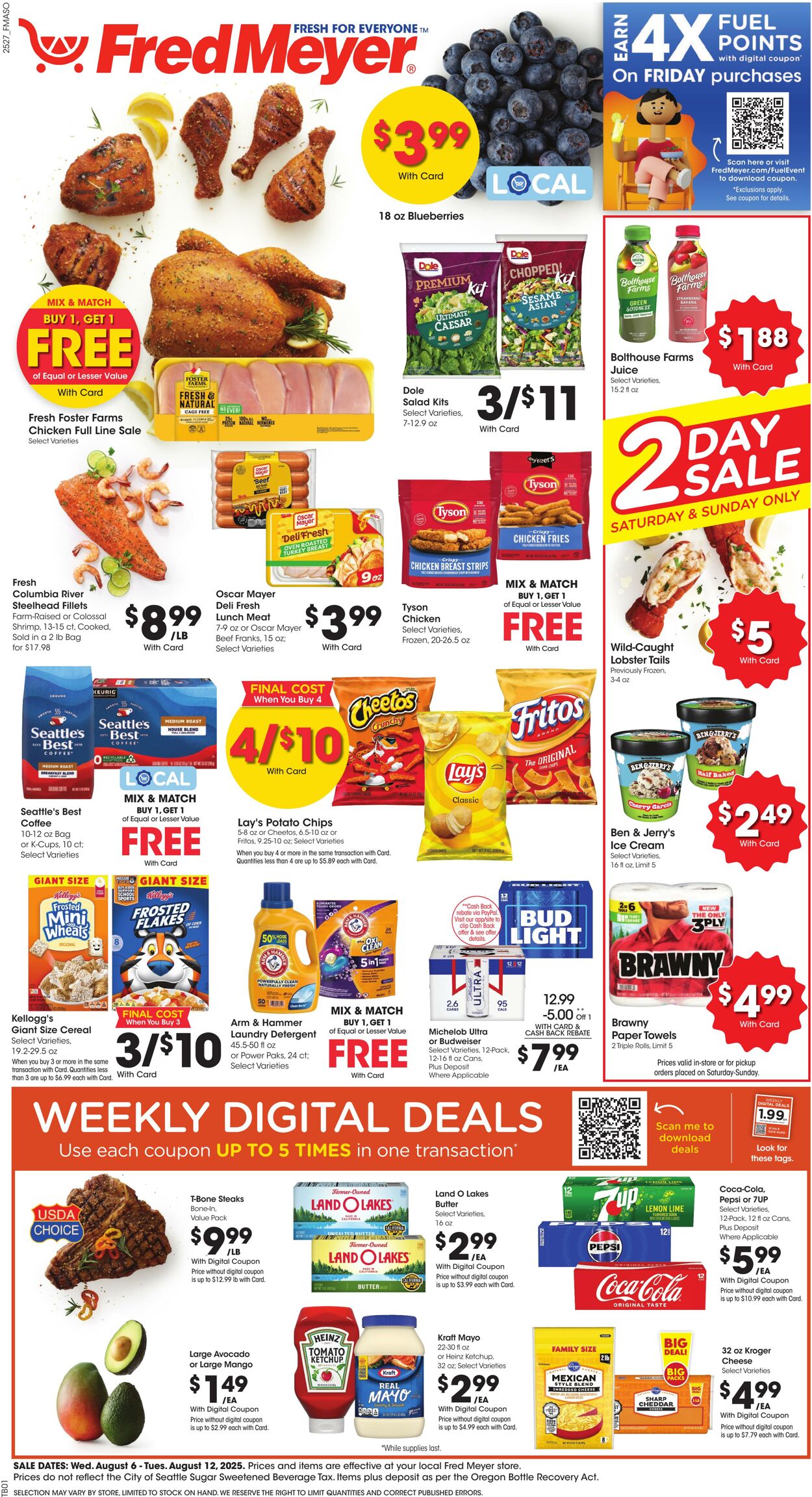 Weekly ad Fred Meyer 08/06/2025 - 08/12/2025