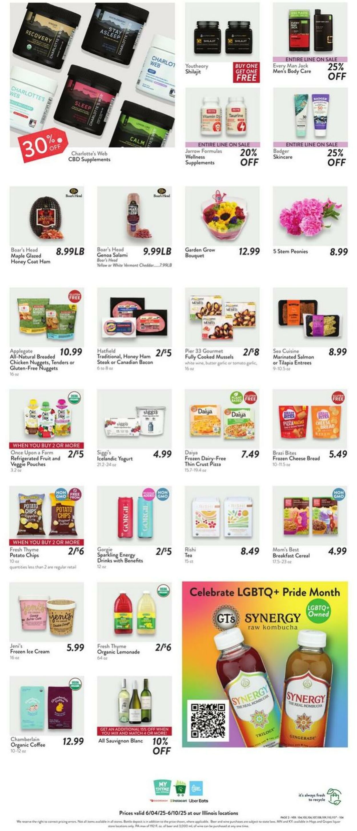 Weekly ad Fresh Thyme 06/04/2025 - 06/10/2025