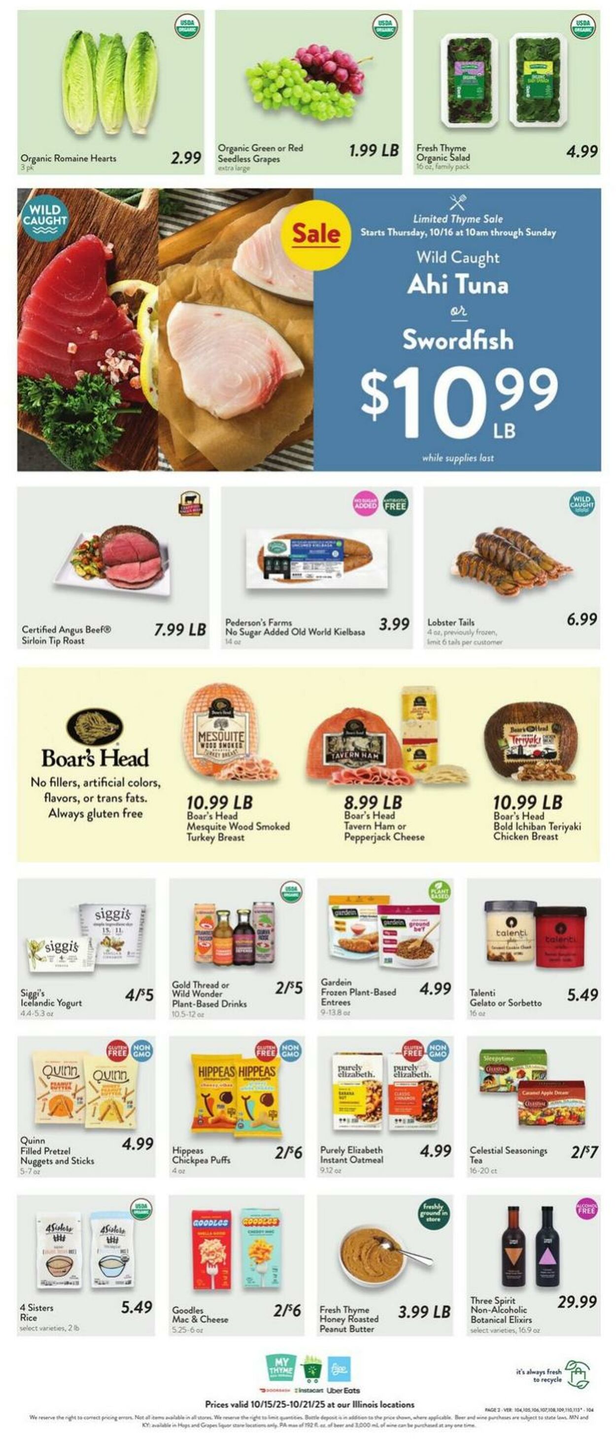Weekly ad Fresh Thyme 10/15/2025 - 10/21/2025