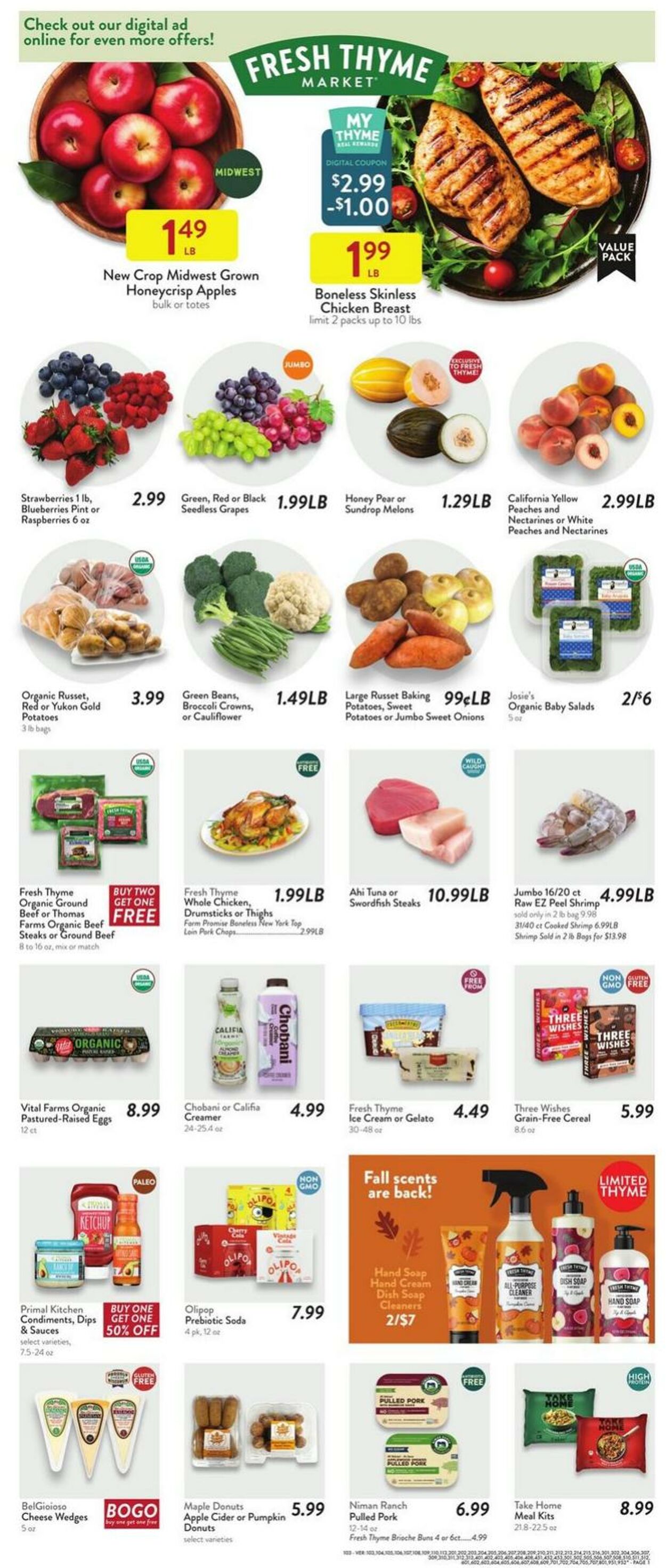 Weekly ad Fresh Thyme 09/10/2025 - 09/16/2025