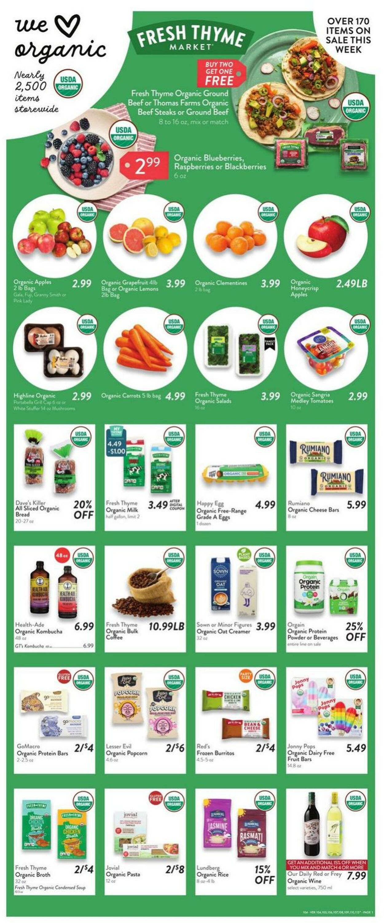 Weekly ad Fresh Thyme 01/15/2025 - 01/21/2025