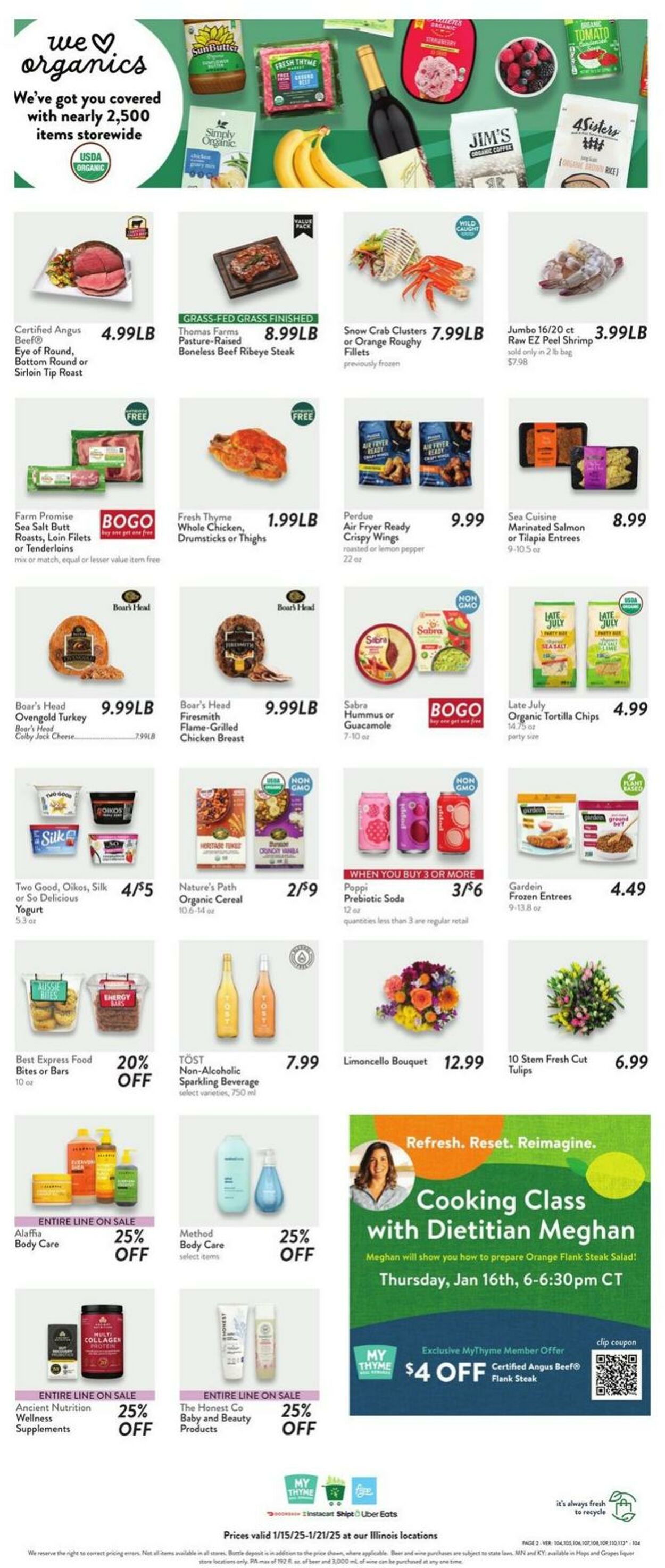 Weekly ad Fresh Thyme 01/15/2025 - 01/21/2025