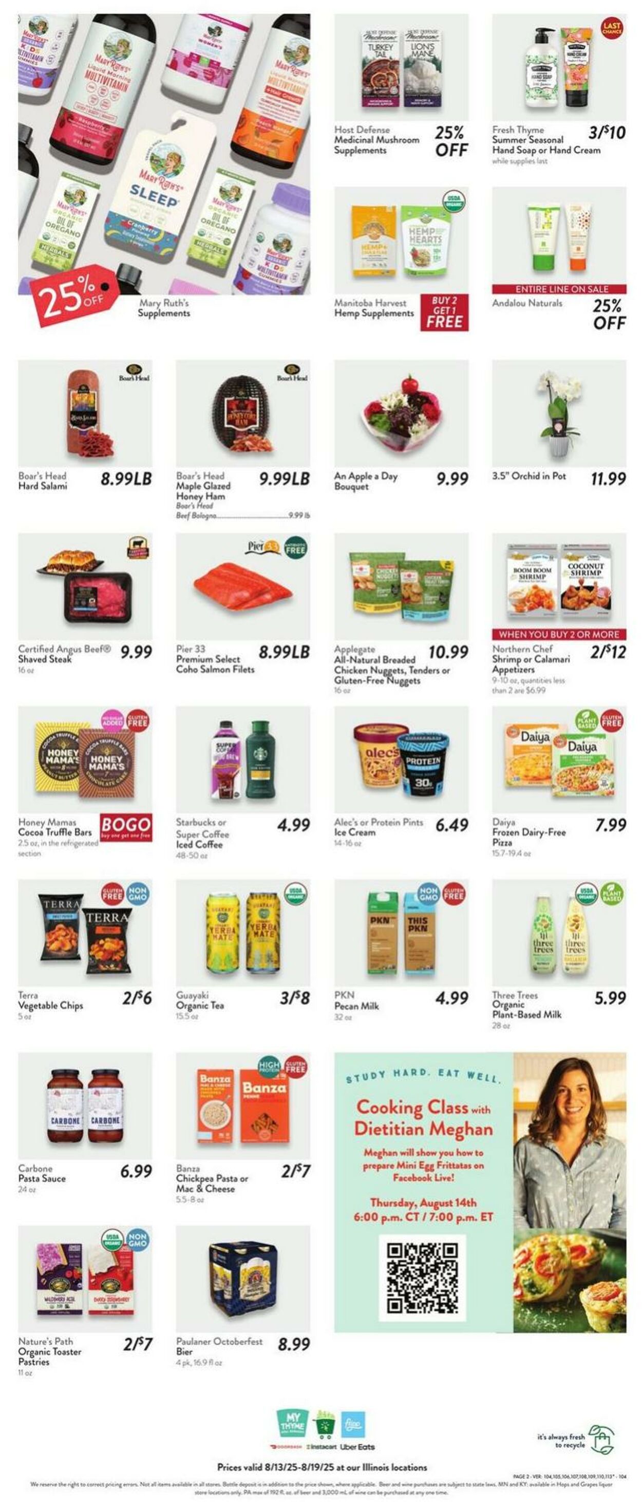 Weekly ad Fresh Thyme 08/13/2025 - 08/19/2025