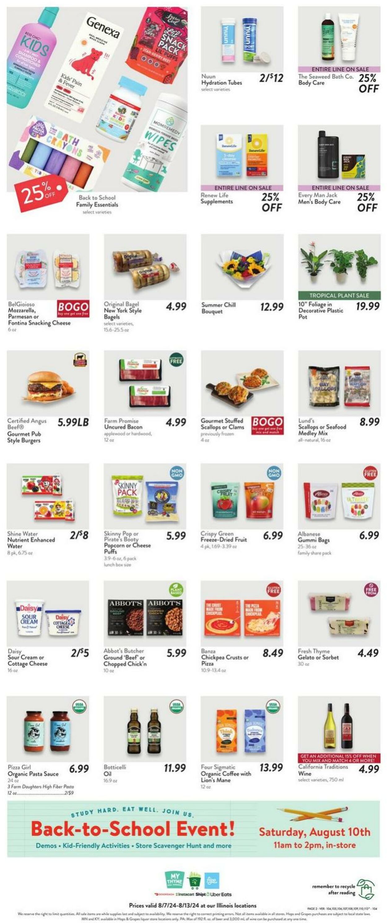 Weekly ad Fresh Thyme 08/07/2024 - 08/13/2024