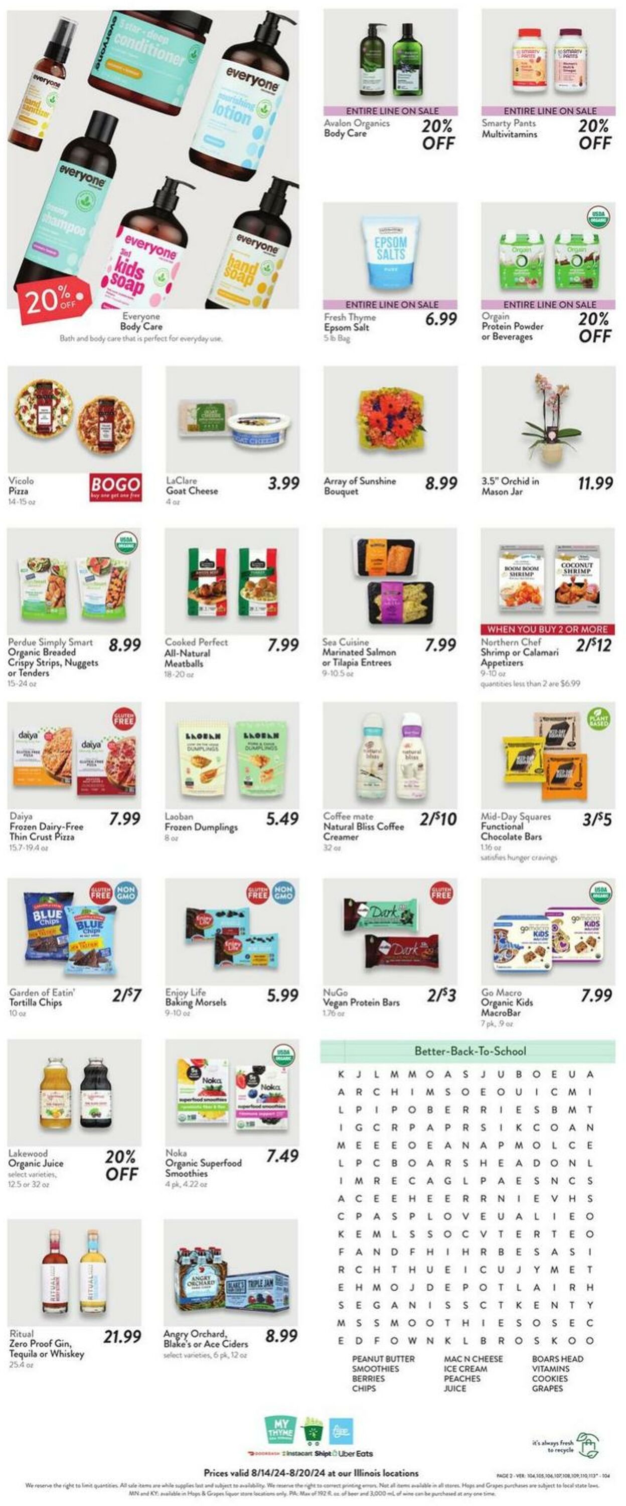 Weekly ad Fresh Thyme 08/14/2024 - 08/20/2024