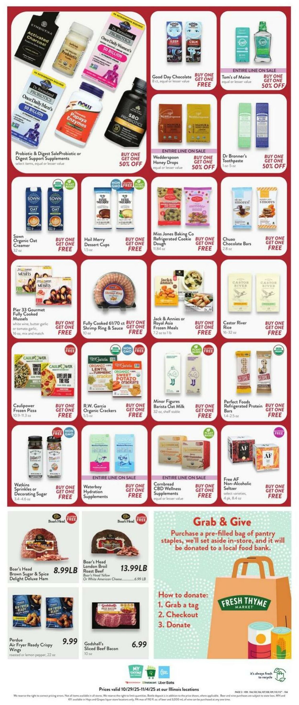 Weekly ad Fresh Thyme 10/29/2025 - 11/04/2025