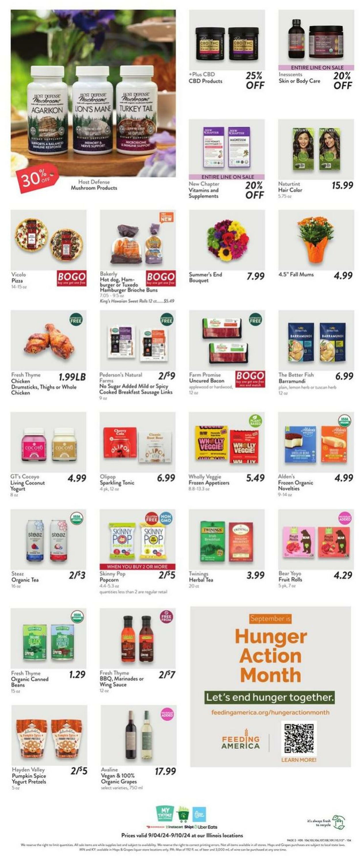 Weekly ad Fresh Thyme 09/04/2024 - 09/10/2024