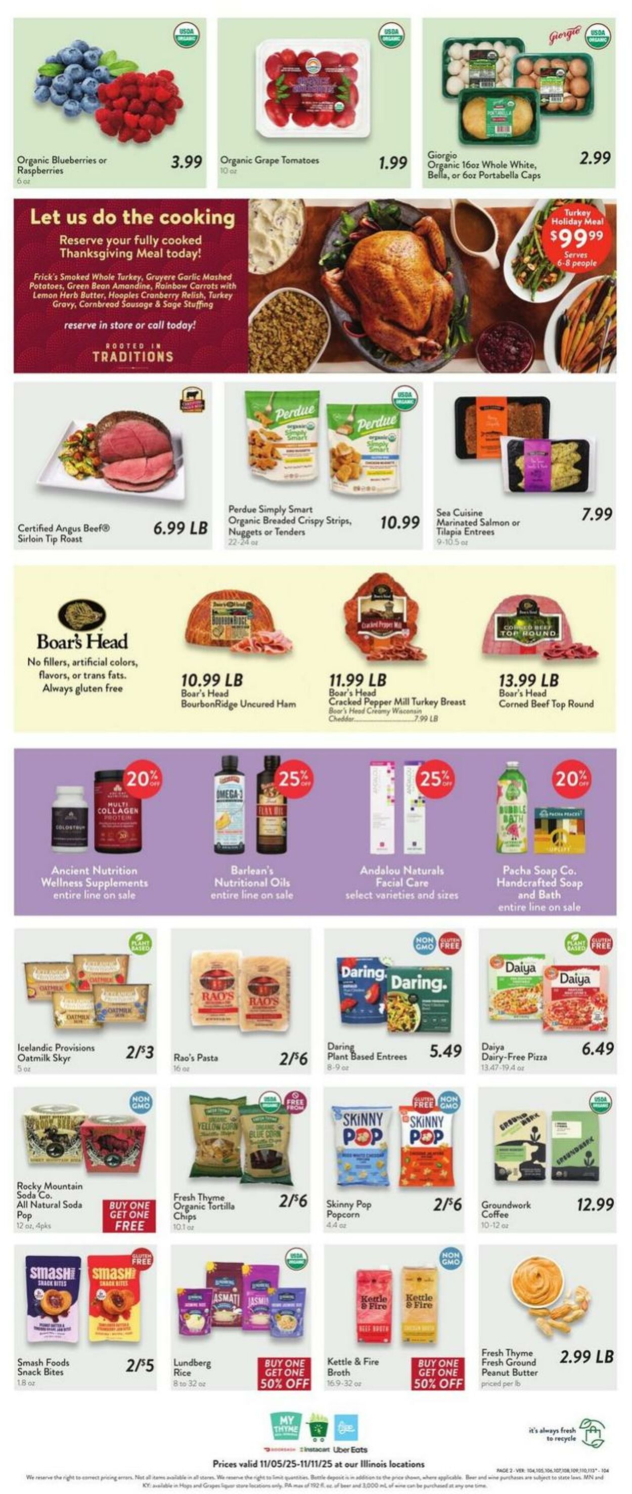 Weekly ad Fresh Thyme 11/05/2025 - 11/11/2025