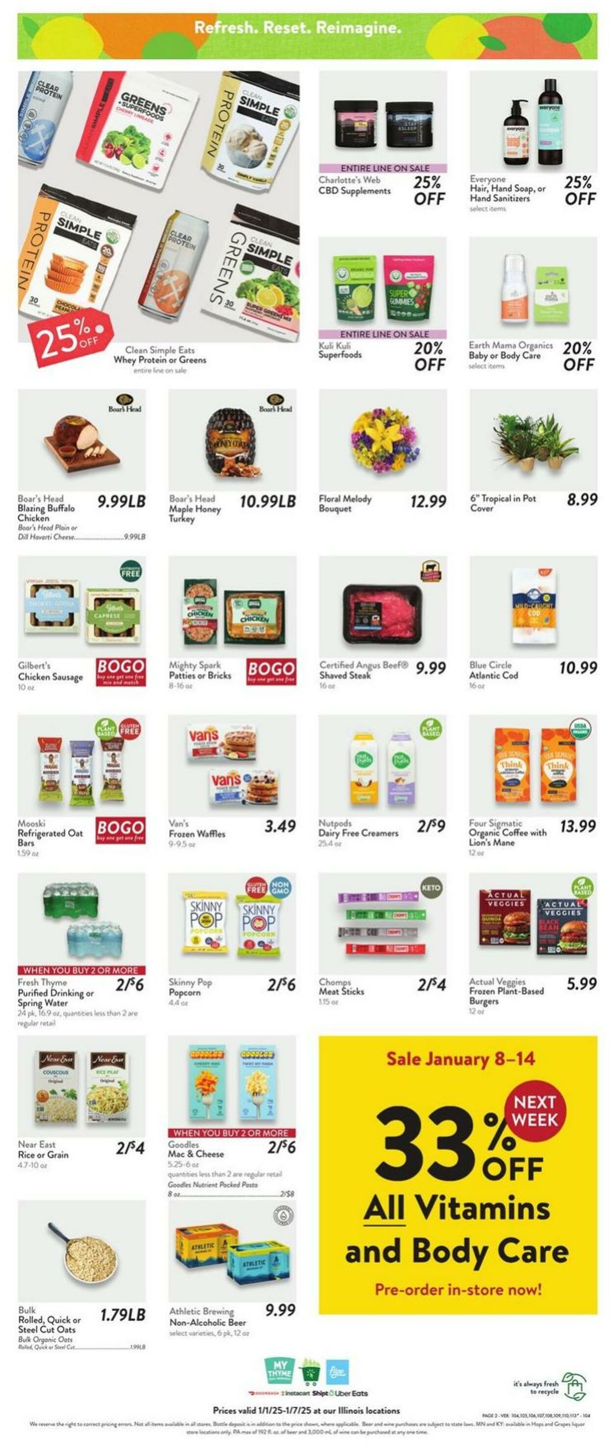 Weekly ad Fresh Thyme 01/01/2025 - 01/07/2025