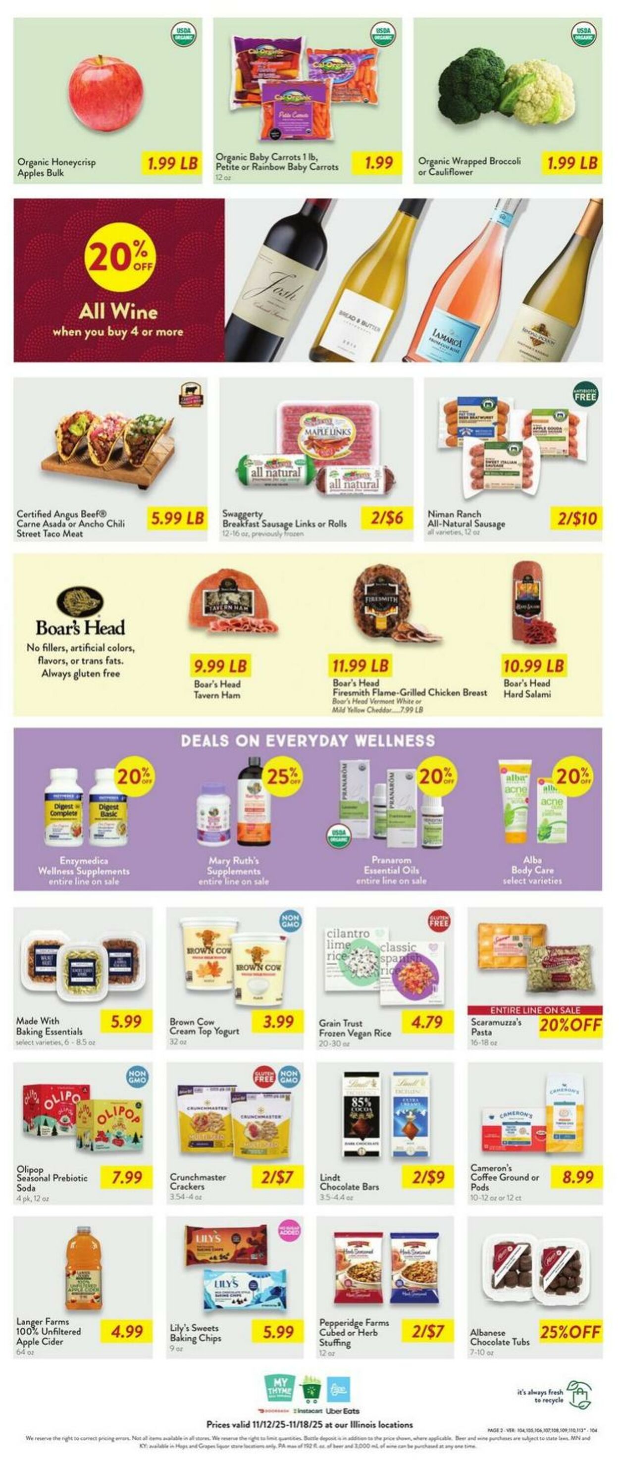 Weekly ad Fresh Thyme 11/12/2025 - 11/18/2025