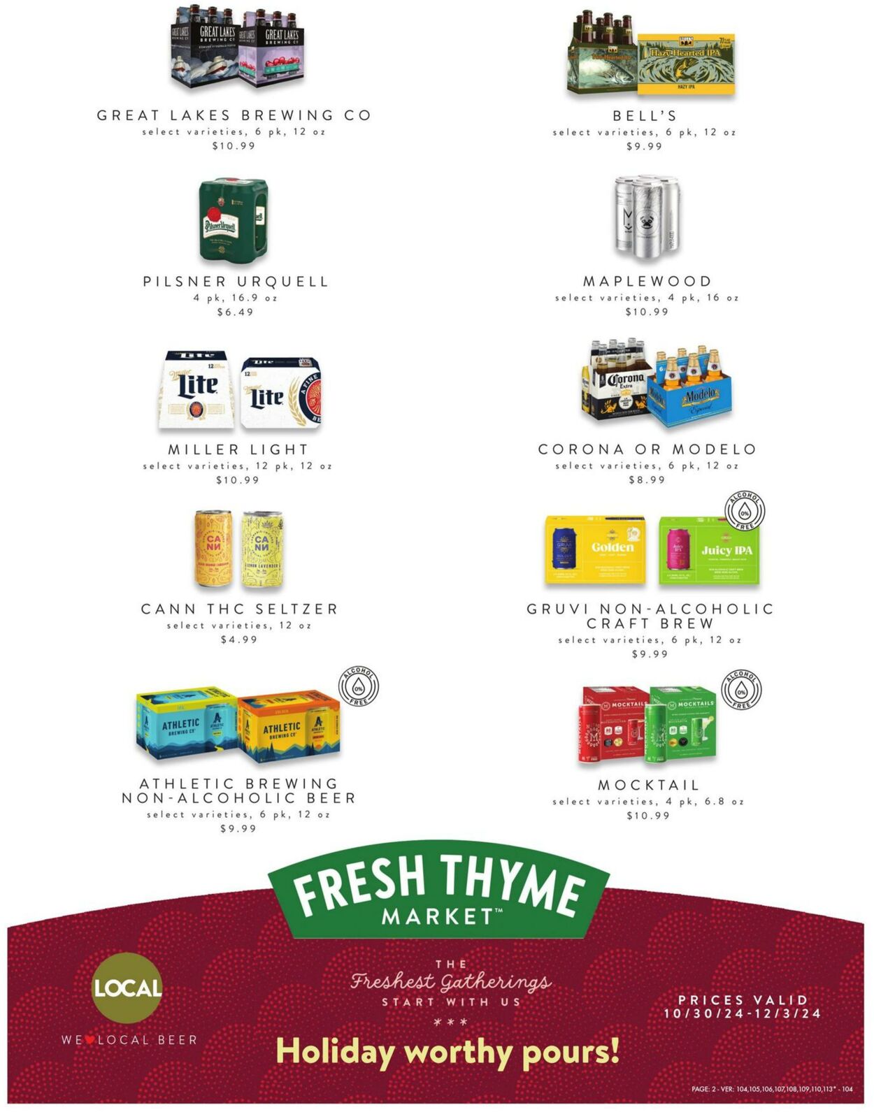 Weekly ad Fresh Thyme 10/30/2024 - 12/03/2024