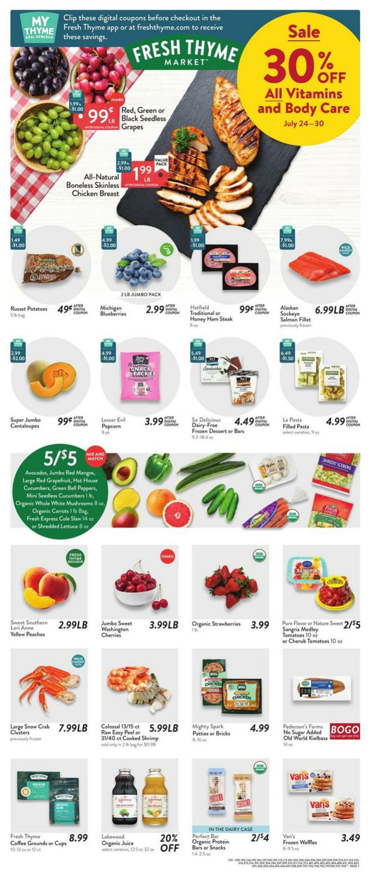 Weekly ad Fresh Thyme 07/24/2024 - 07/30/2024