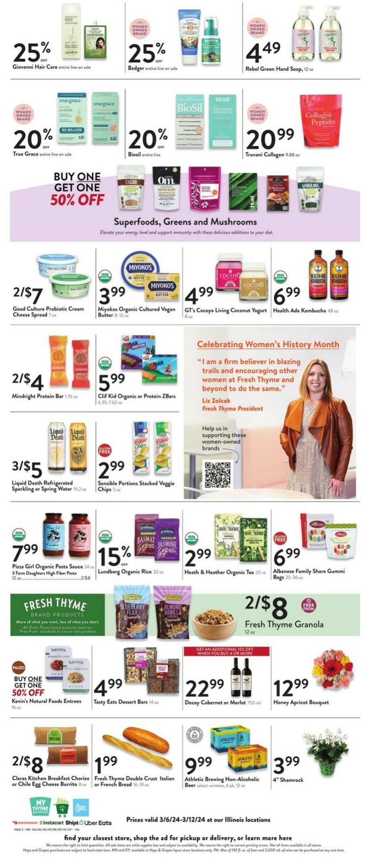 Weekly ad Fresh Thyme 03/06/2024 - 03/12/2024