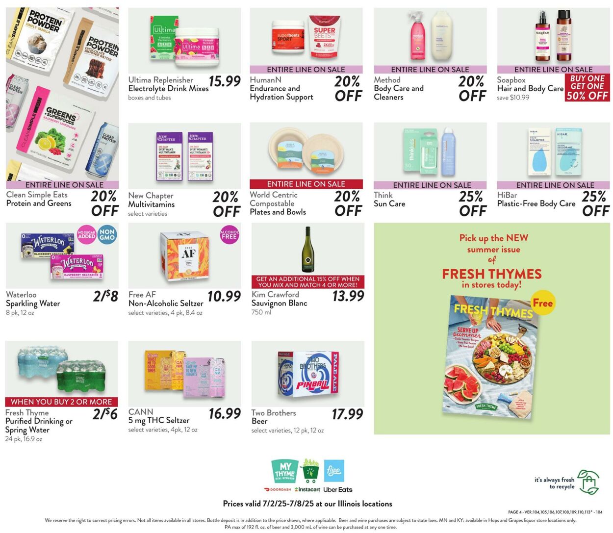 Weekly ad Fresh Thyme 07/02/2025 - 07/08/2025