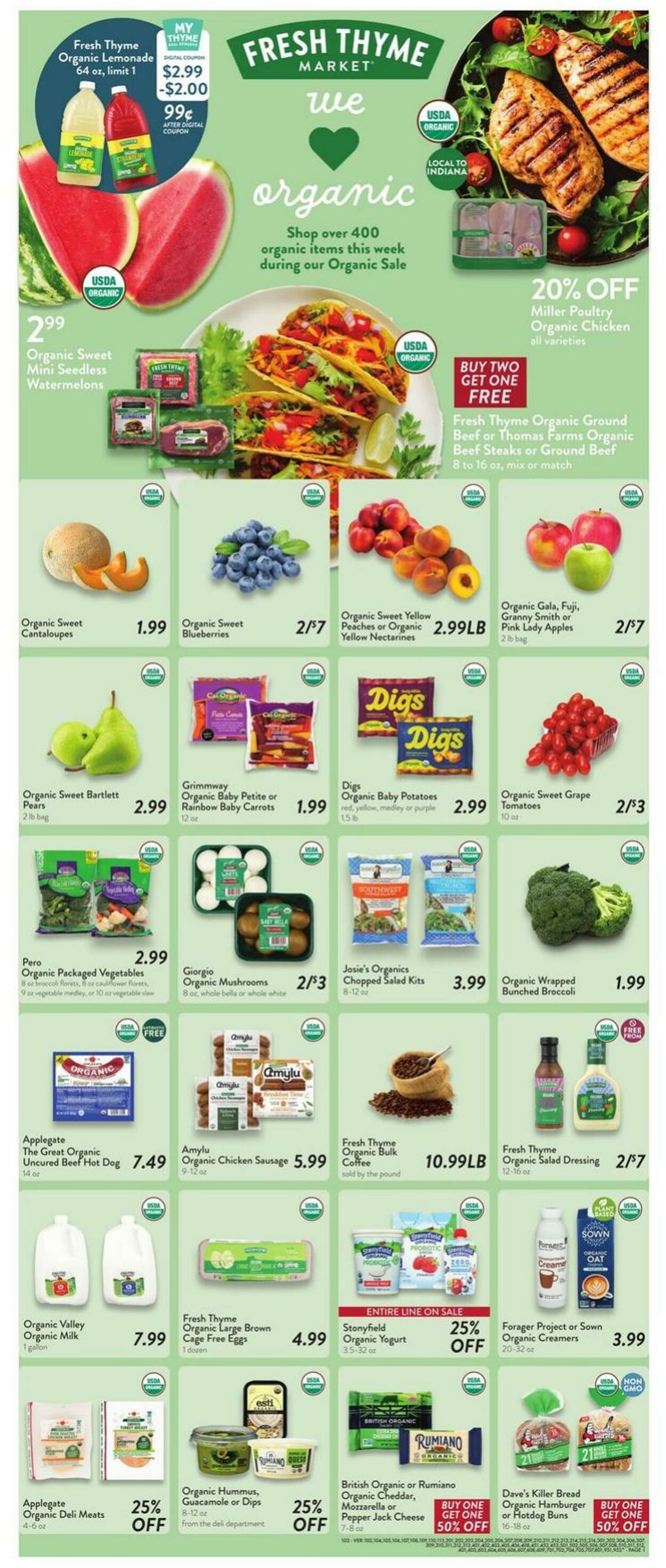 Weekly ad Fresh Thyme 07/09/2025 - 07/15/2025