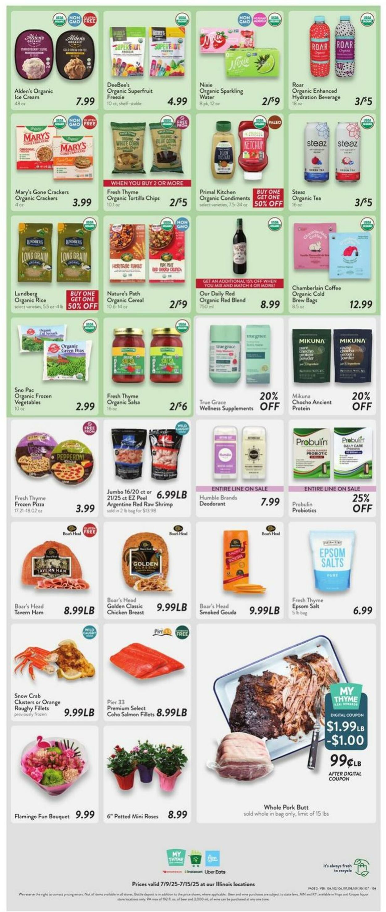Weekly ad Fresh Thyme 07/09/2025 - 07/15/2025