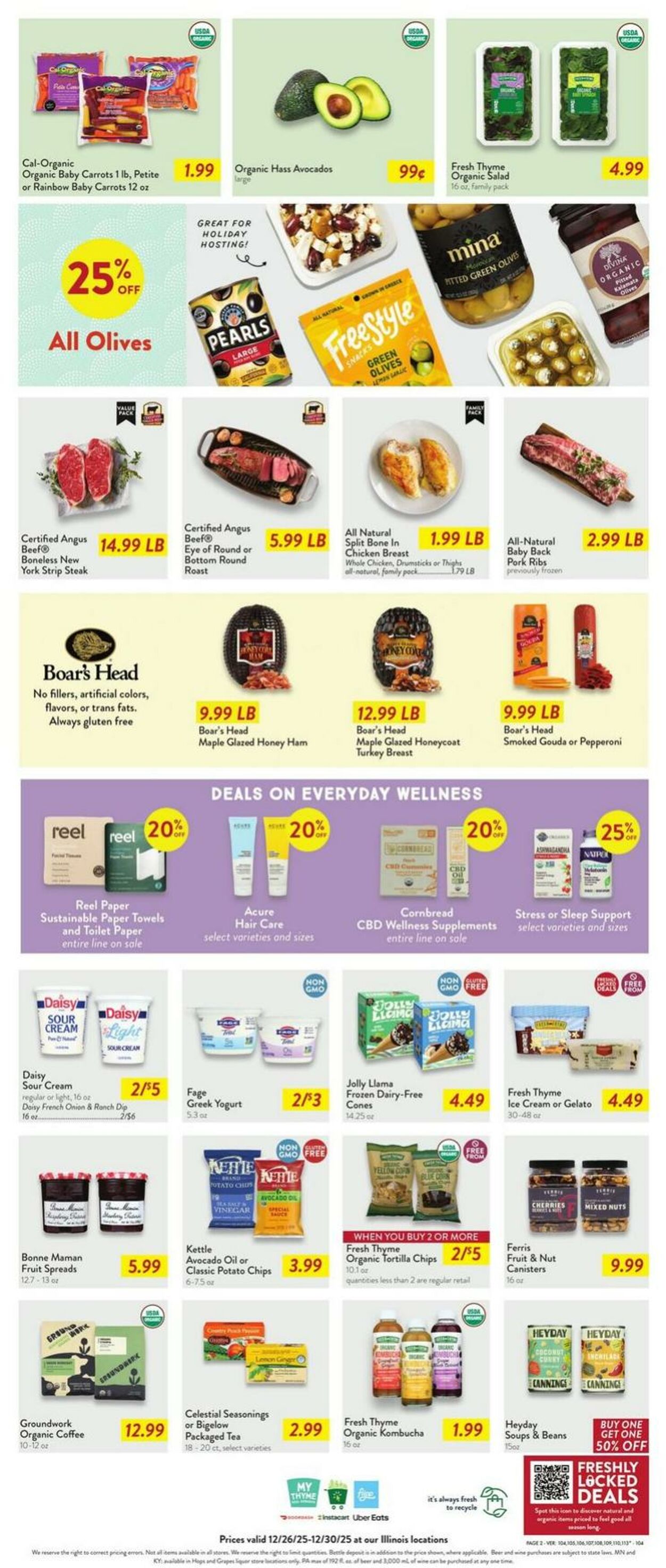 Weekly ad Fresh Thyme 12/26/2025 - 12/31/2025