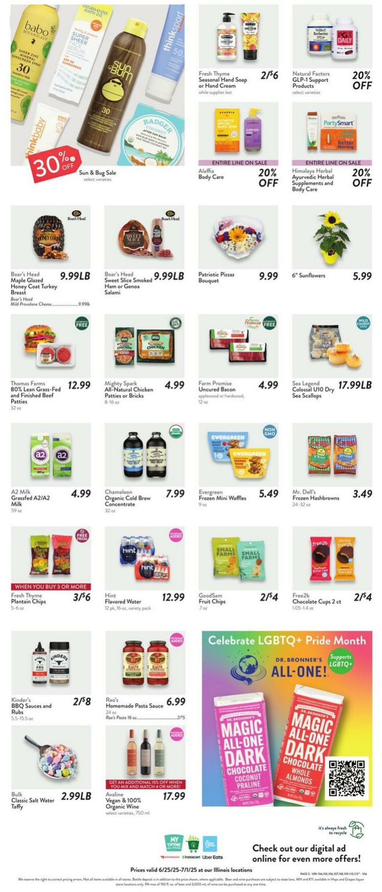 Weekly ad Fresh Thyme 06/25/2025 - 07/01/2025