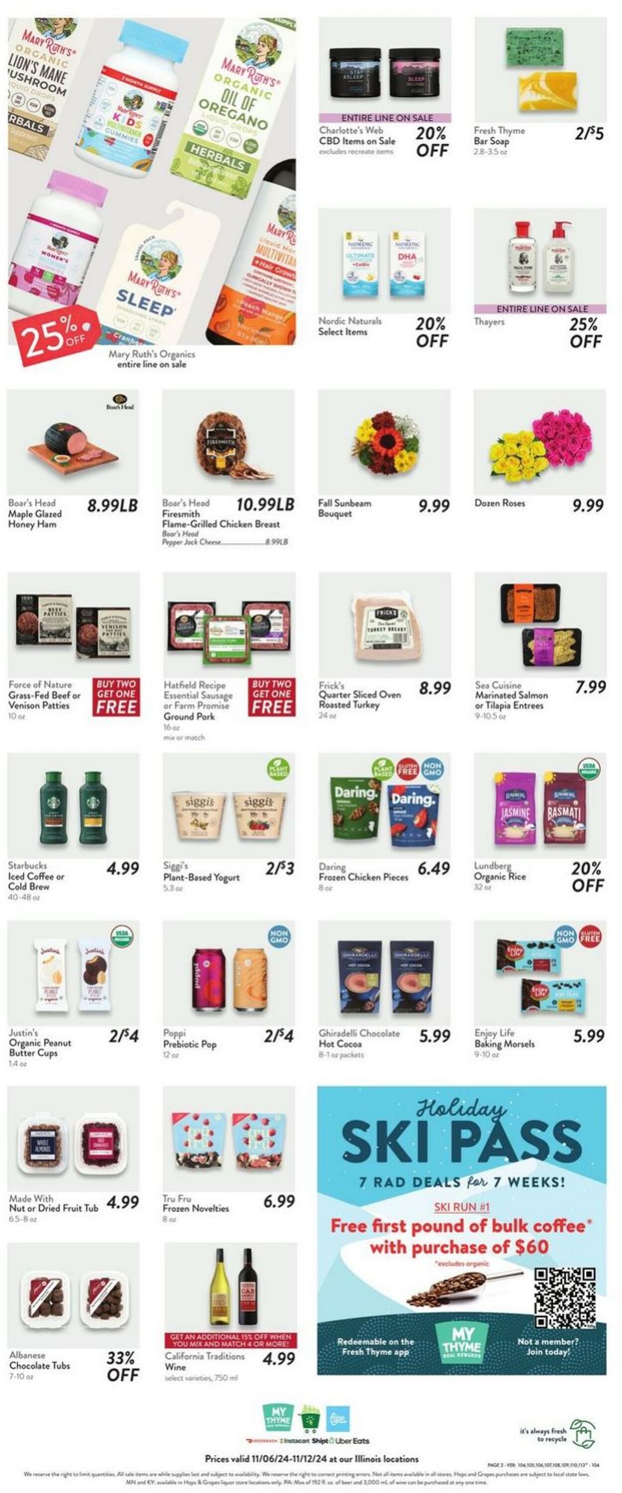 Weekly ad Fresh Thyme 11/06/2024 - 11/12/2024